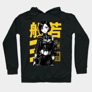 Cyberpunk Anime Girl Goth Japanese Streetwear Hoodie